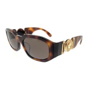 Versace 0VE4361F 521773  Dark Havana Rectangular Vintage Medusa Sunglasses
